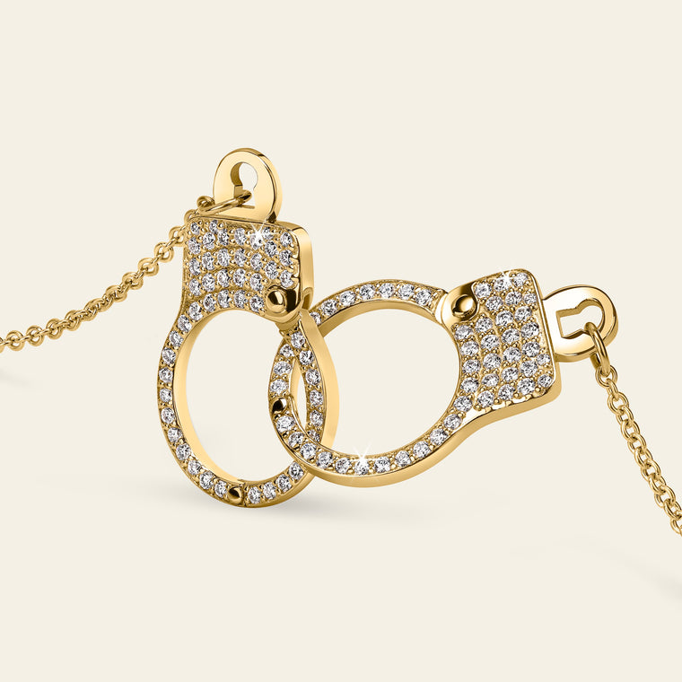 Love Lockdown Interlocking Necklace_Yellow Gold_White Diamonds_2