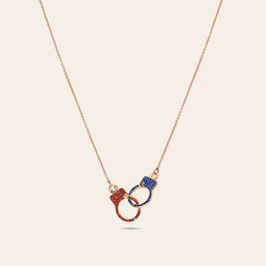 Love Lockdown Interlocking Diamond Necklace New York Edition