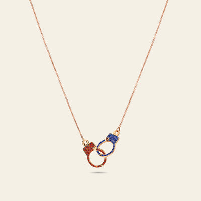 Love Lockdown Interlocking Diamond Necklace New York Edition