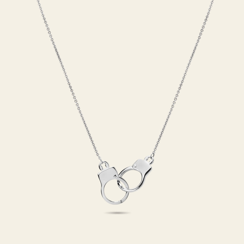 Love Lockdown Interlocking Necklace_White Gold_1