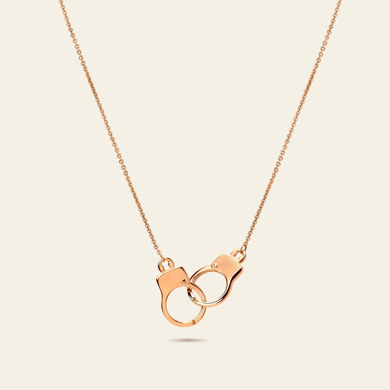Love Lockdown Interlocking Necklace_Rose Gold_1
