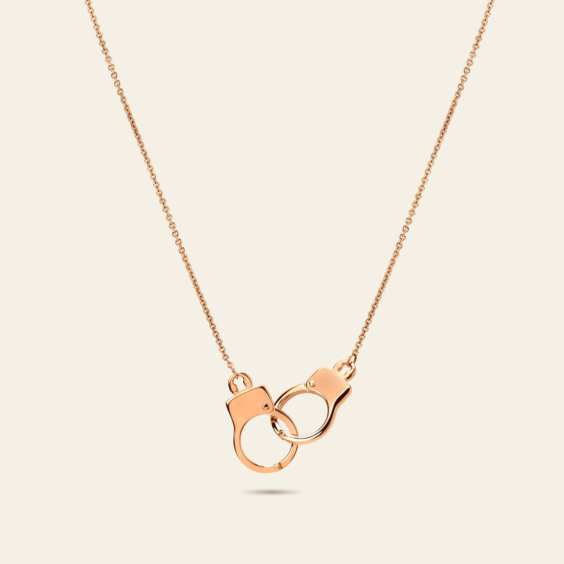 Love Lockdown Interlocking Necklace_Rose Gold_1