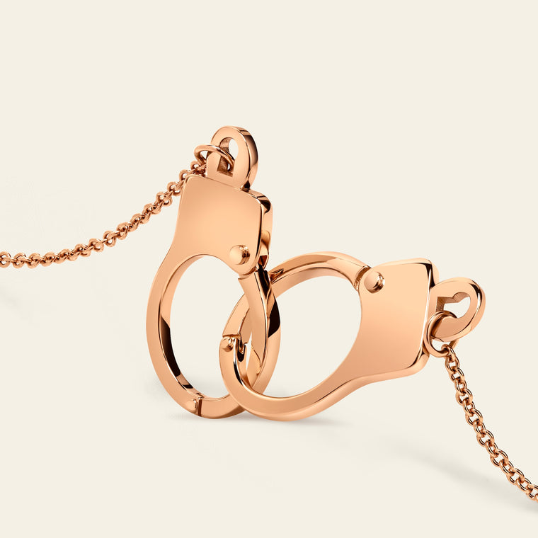 Love Lockdown Interlocking Necklace_Rose Gold_2