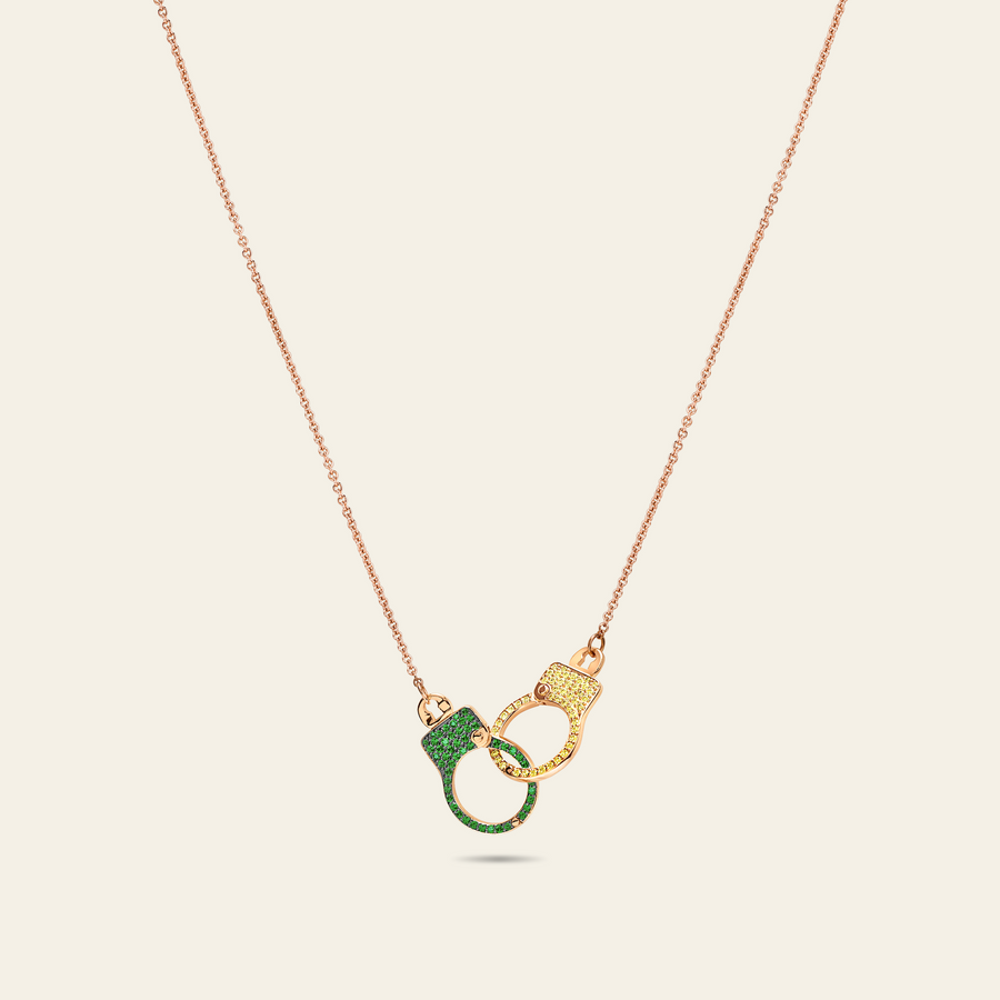 Love Lockdown Interlocking Diamond Necklace Brazil Edition