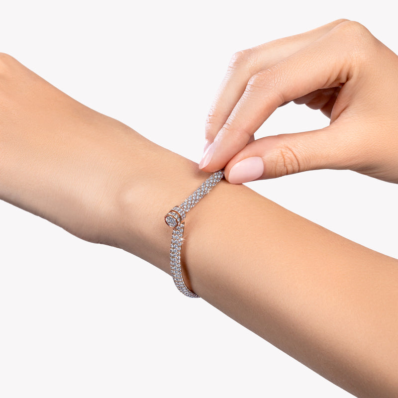 Estribo Diamond Bangle