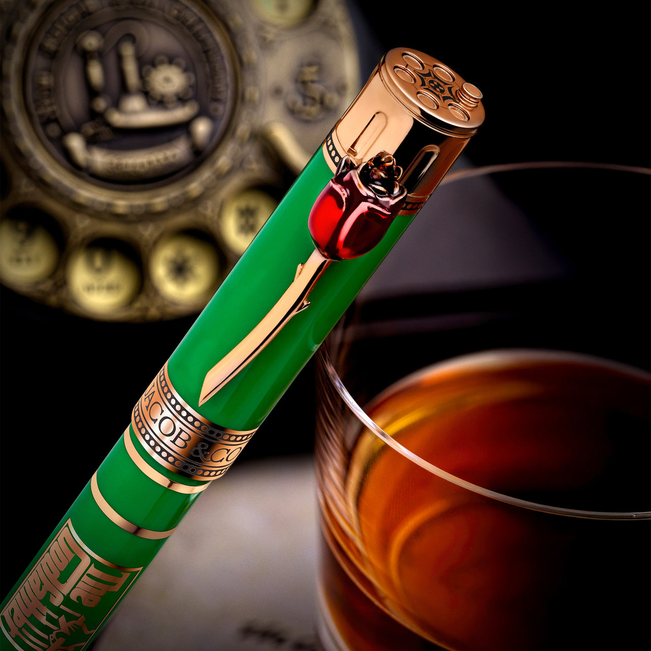 Godfather Fountain Pen in Green_Lifestyle 14