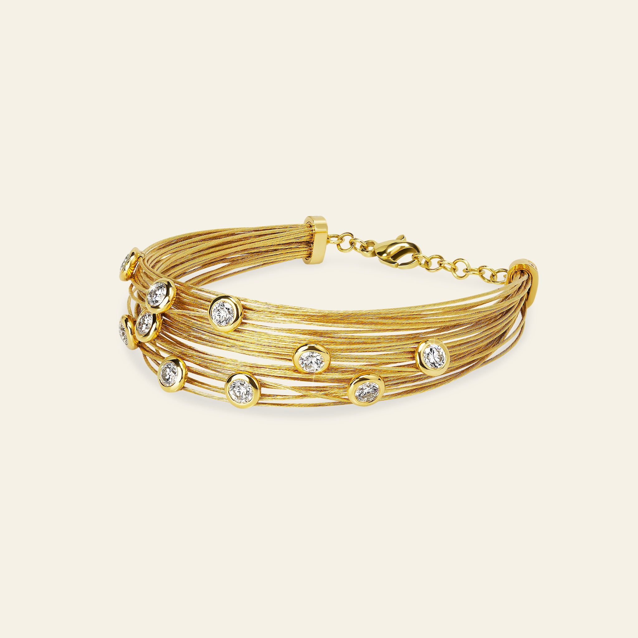 Spread the Love Bracelet_Yellow Gold_White Diamonds_2