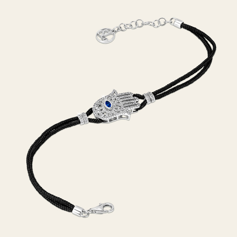 Hamsa Diamond Bracelet_White Gold_Sapphire_White Diamonds_2
