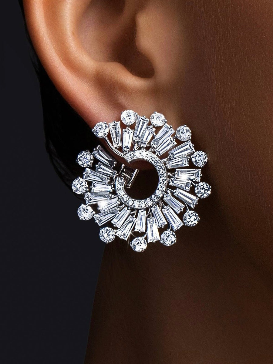 Infinia diamond earring, worn