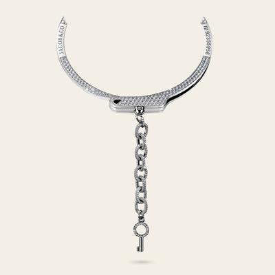 Love Lockdown Diamond Choker_White Gold_White Diamonds_2