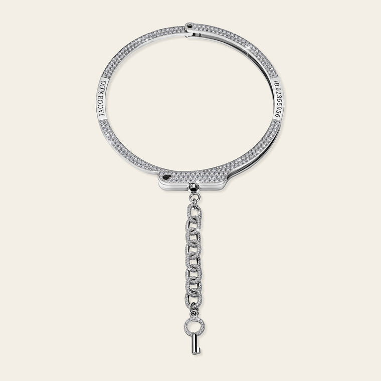 Love Lockdown Diamond Choker_White Gold_White Diamonds_1