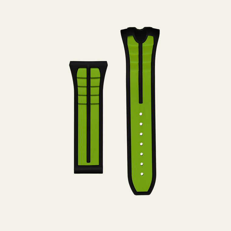 Light Green Two-Tone Bugatti Chiron V02 Strap - M