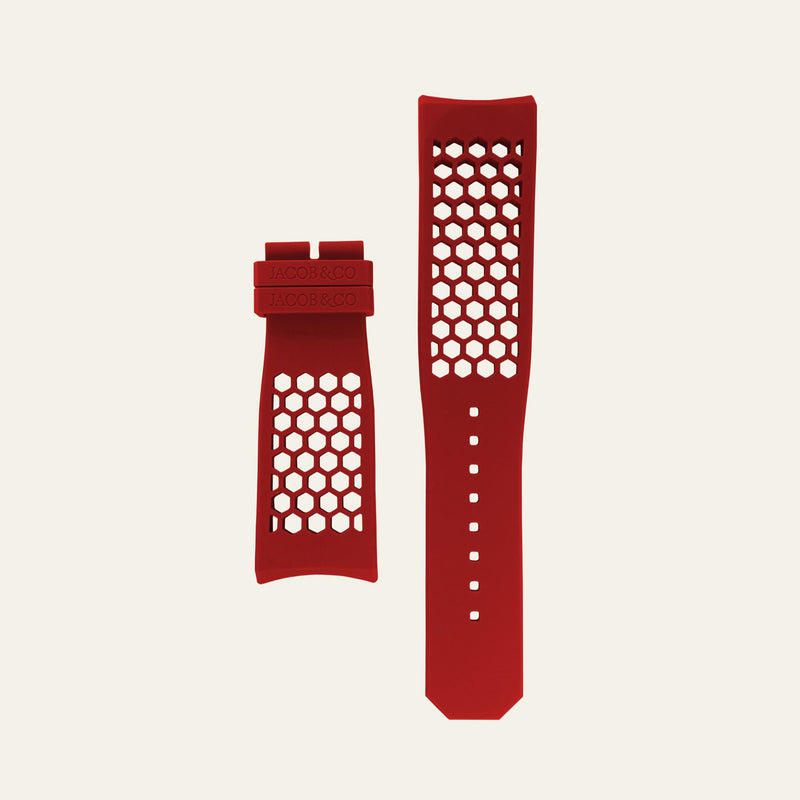 Jacob Co. Dark Red Epic X Honeycomb Strap