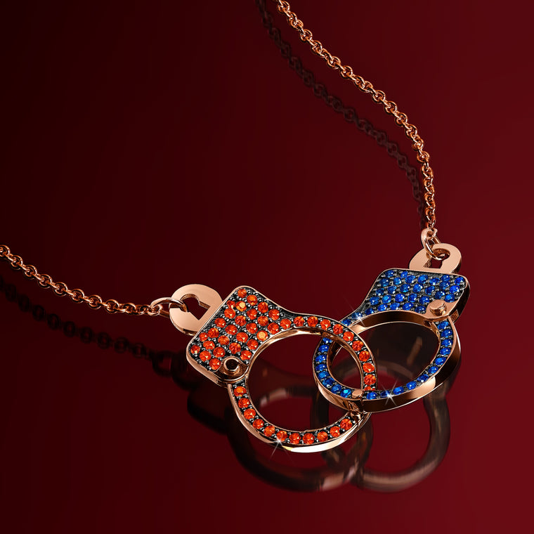 Love Lockdown Interlocking Diamond Necklace New York Edition