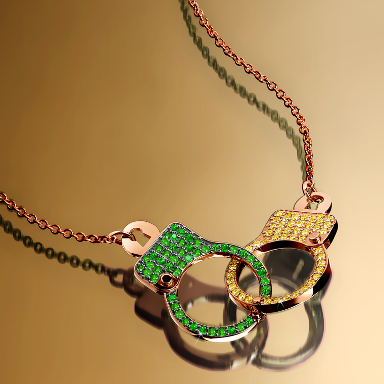 Love Lockdown Interlocking Diamond Necklace Brazil Edition