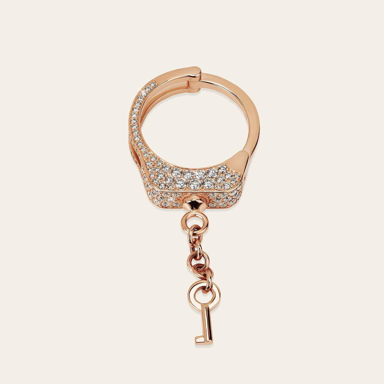 Love Lockdown Diamond Ring_Rose Gold_White Diamonds_4