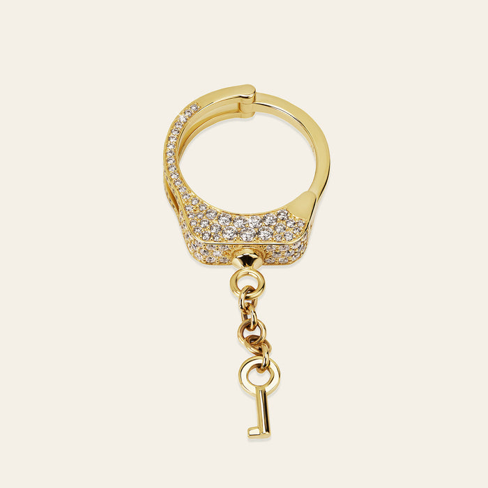 Love Lockdown Diamond Ring_Yellow Gold_White Diamonds_4