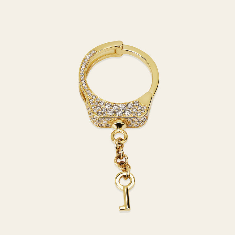 Love Lockdown Diamond Ring_Yellow Gold_White Diamonds_4