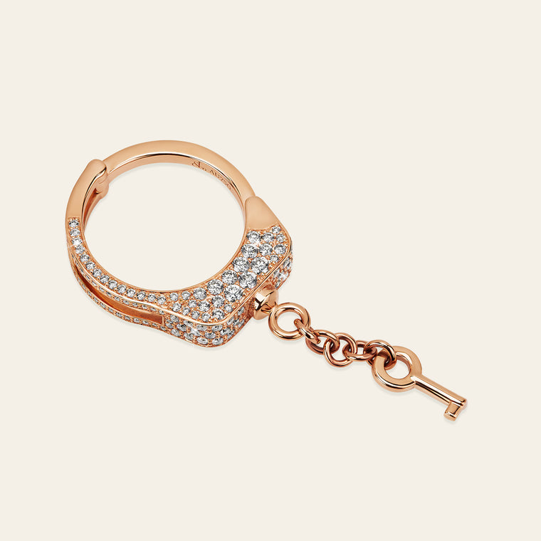 Love Lockdown Diamond Ring_Rose Gold_White Diamonds_2