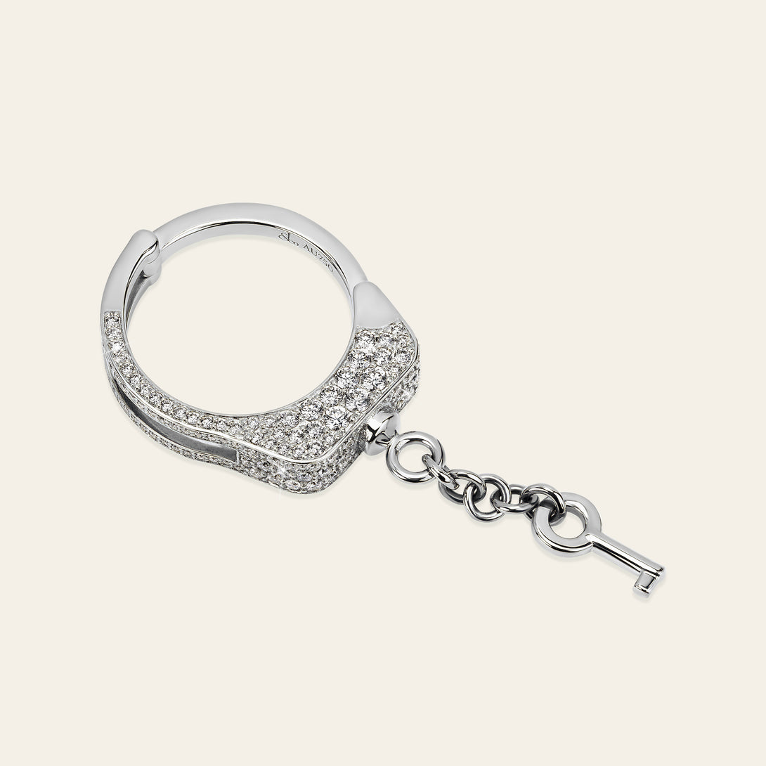 Love Lockdown Diamond Ring_White Gold_White Diamonds_2