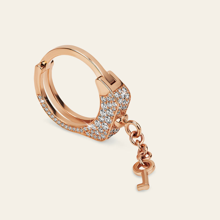 Love Lockdown Diamond Ring_Rose Gold_White Diamonds_1