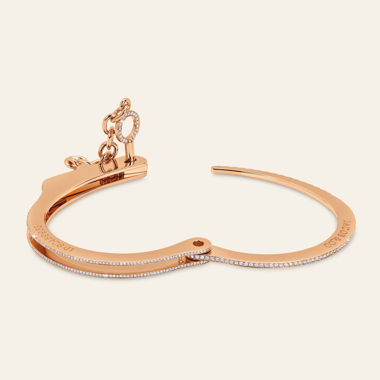Love Lockdown Bracelet Rose Gold Pave 6
