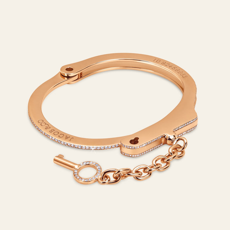Love Lockdown Bracelet Rose Gold Pave 7