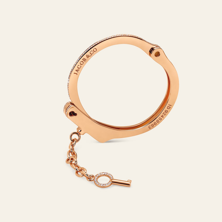Love Lockdown Bracelet Rose Gold Pave 8
