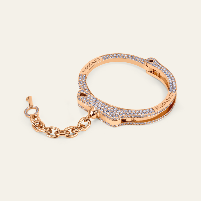 Love Lockdown Diamond Bracelet Rose Gold 3