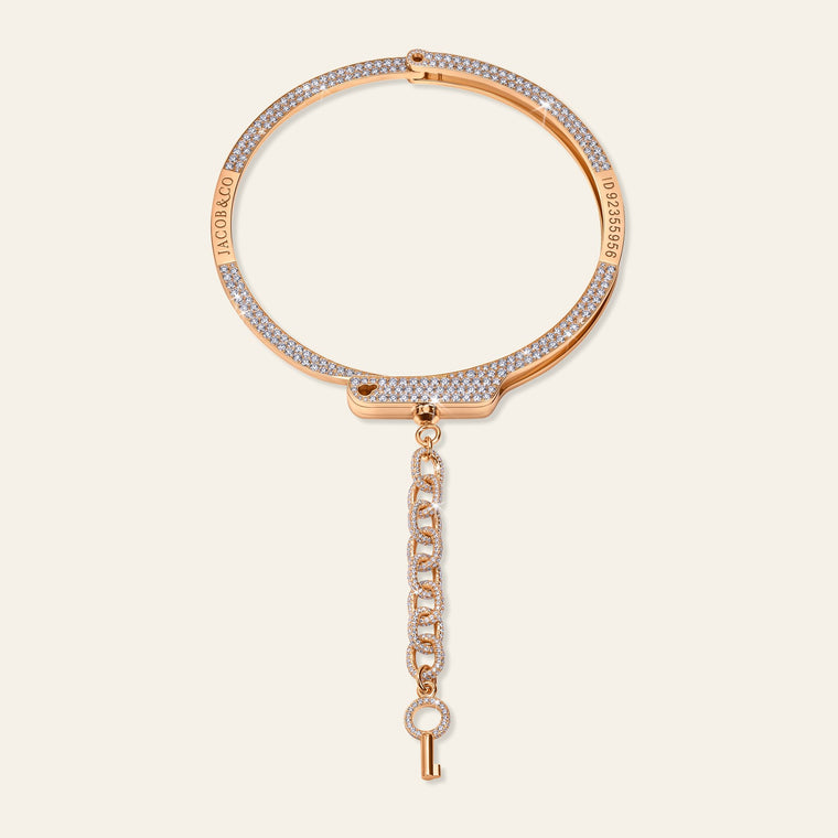 Love Lockdown Diamond Choker Rose Gold 5