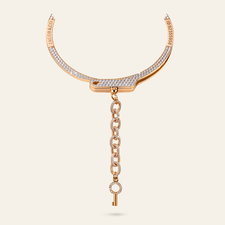 Love Lockdown Diamond Choker Rose Gold 6