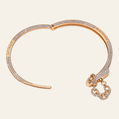 Love Lockdown Diamond Choker Rose Gold 7