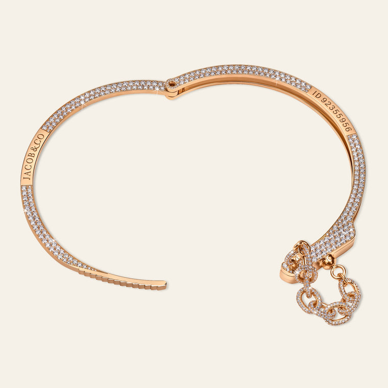 Love Lockdown Diamond Choker Rose Gold 7