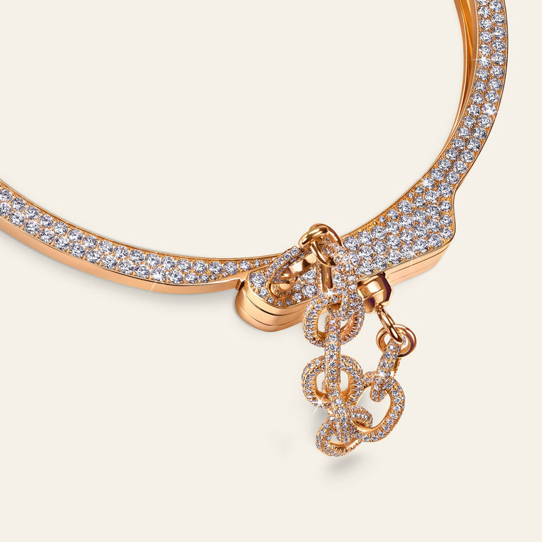 Love Lockdown Diamond Choker Rose Gold 8