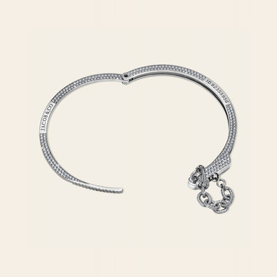 Love Lockdown Diamond Choker White Gold 1