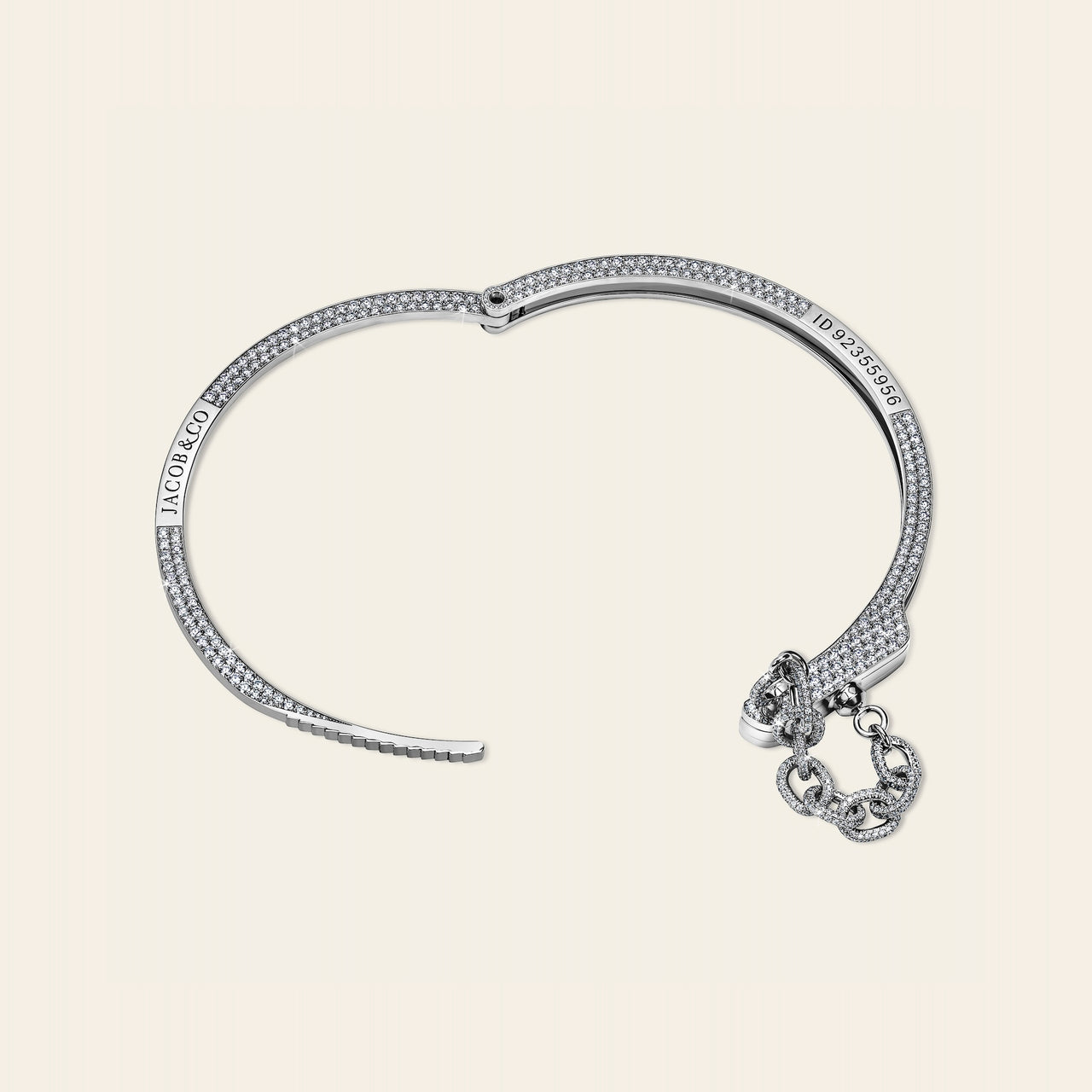 Love Lockdown Diamond Choker White Gold 1