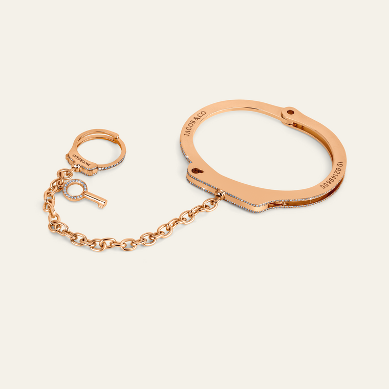 Love Lockdown Diamond Wristlet Rose Gold 1