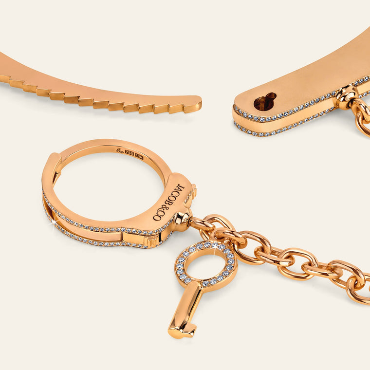 Love Lockdown Diamond Wristlet Rose Gold 6