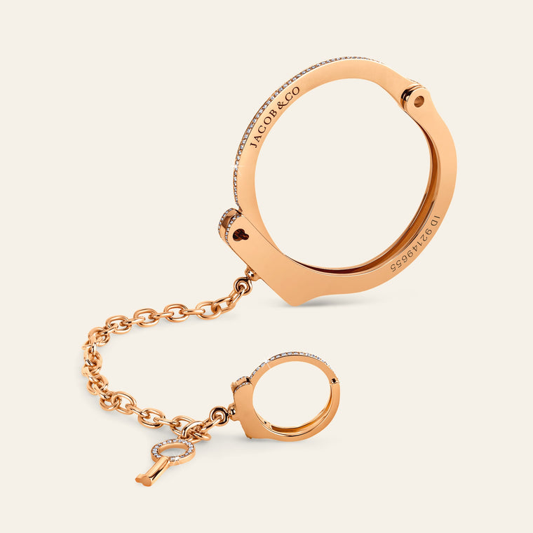 Love Lockdown Diamond Wristlet Rose Gold 8