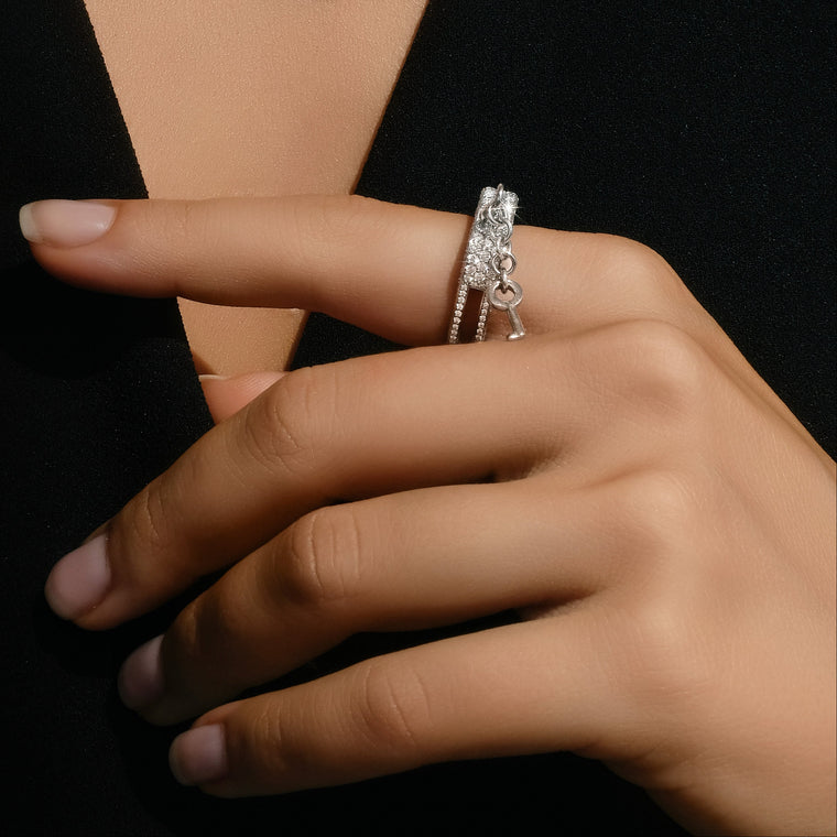 Love Lockdown Diamond Ring