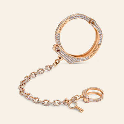 Love Lockdown Wristlet Rose Gold Full Pave 5
