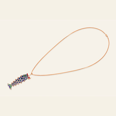 Lucky You Necklace Rose Gold Large 5