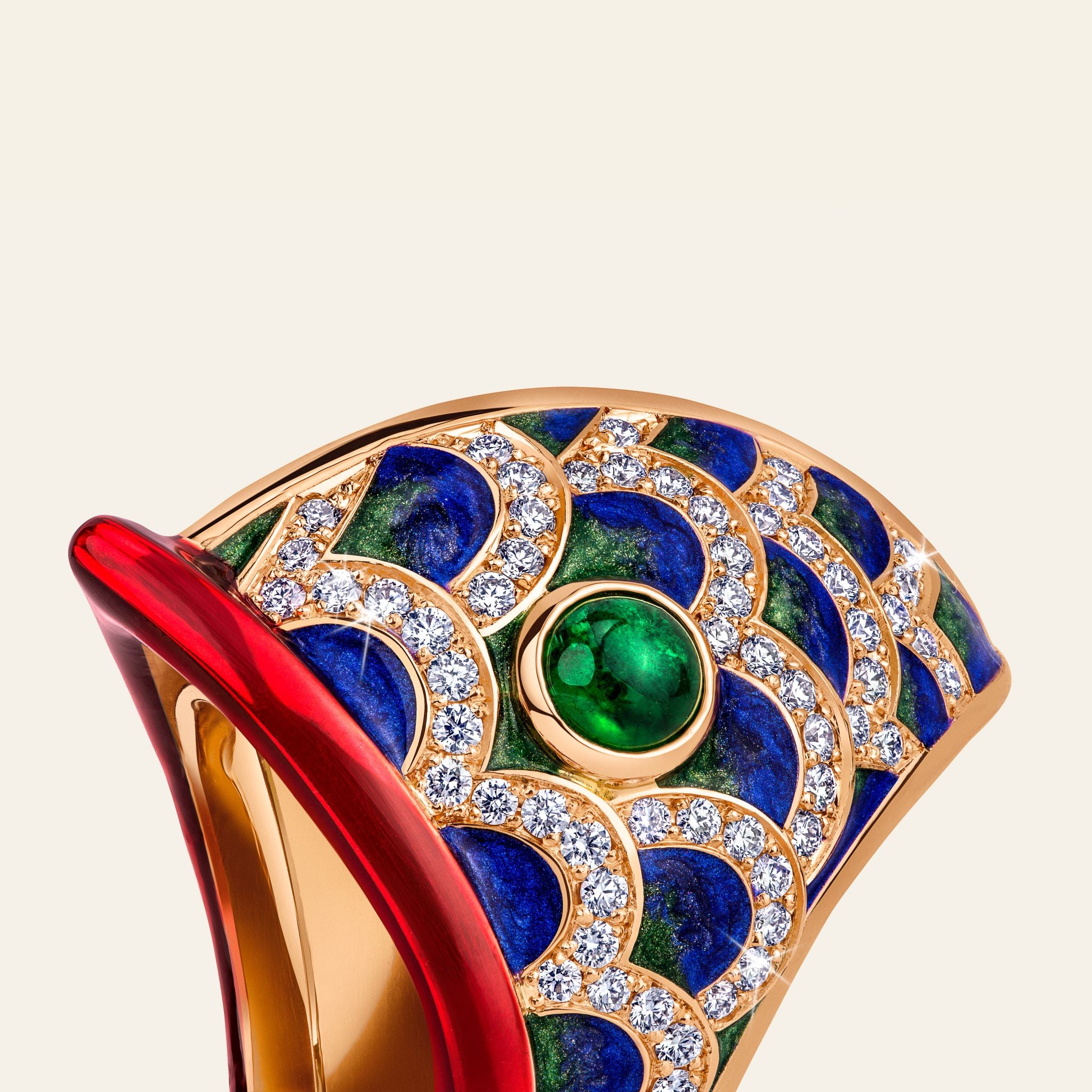 Lucky You Ring Rose Gold Diamond Colorful 4