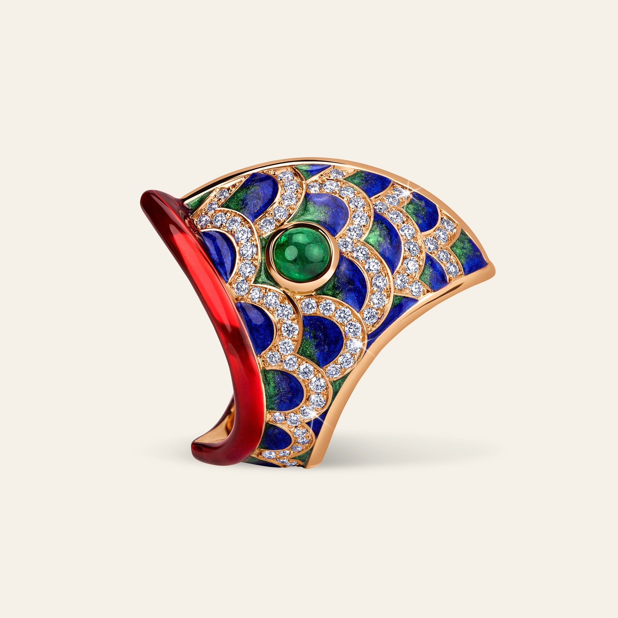 Lucky You Ring Rose Gold Diamond Colorful 7