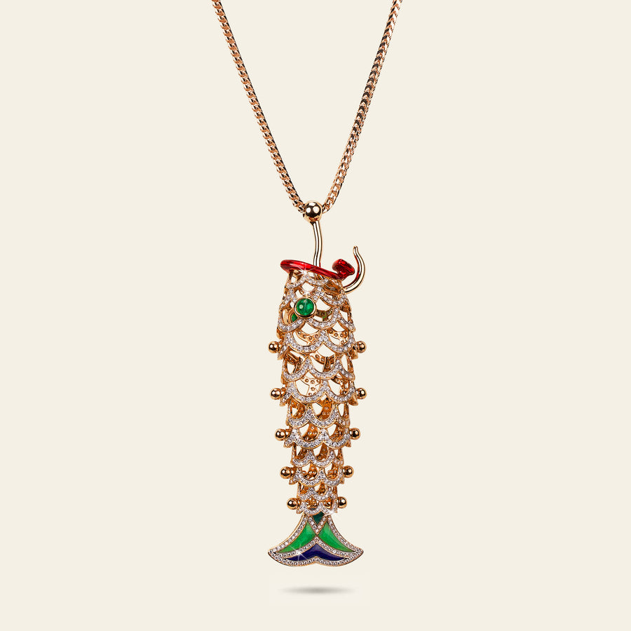 Lucky You Rose Gold Diamond Pendant 1