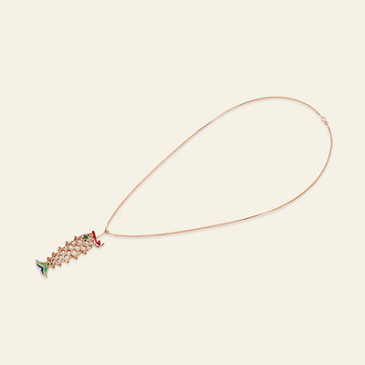 Lucky You Rose Gold Diamond Pendant 10