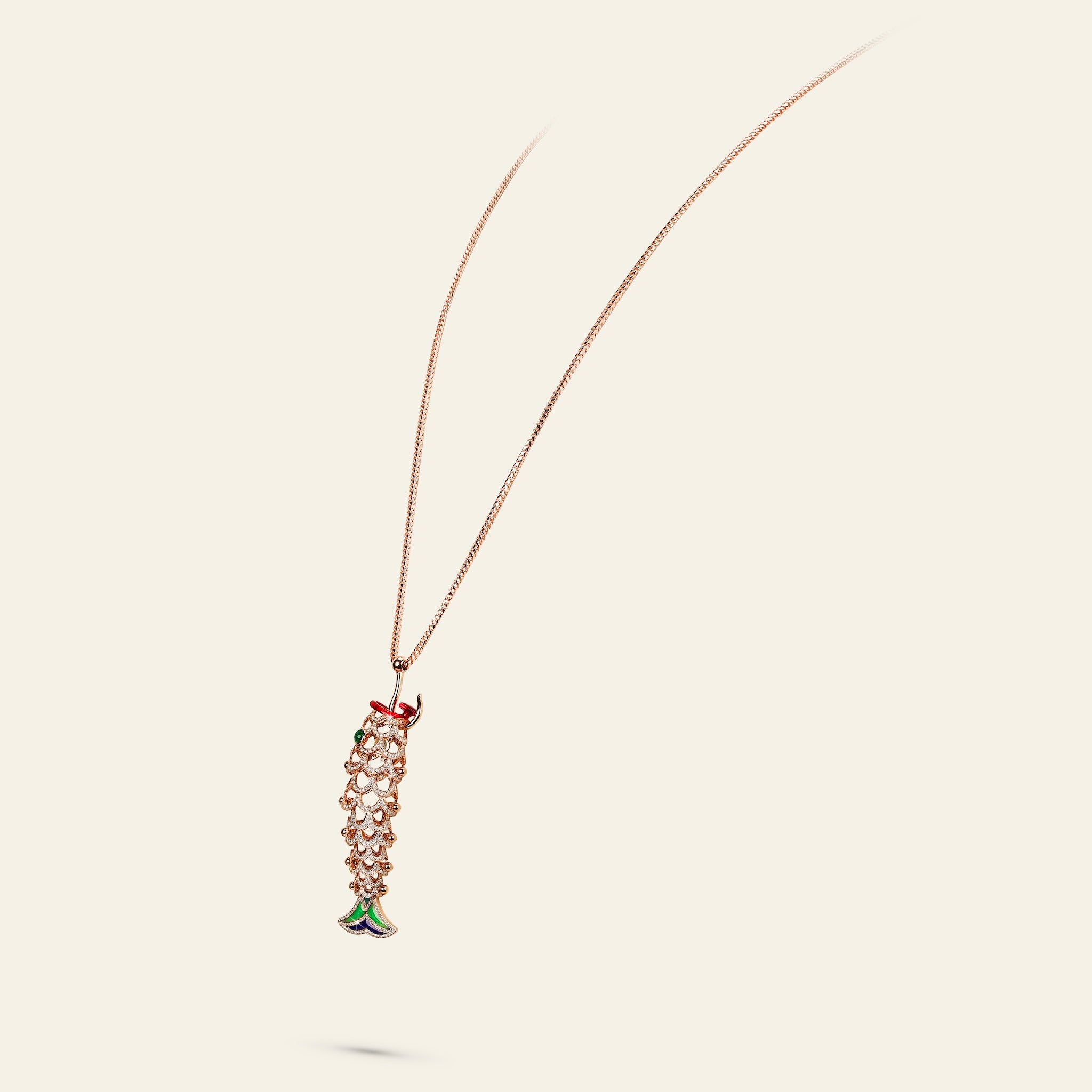 Lucky You Rose Gold Diamond Pendant 8