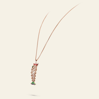 Lucky You Rose Gold Diamond Pendant 8