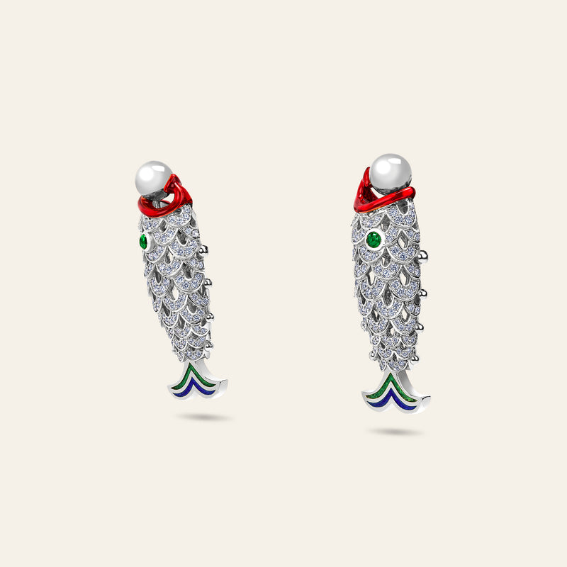 Lucky You White Gold Earrings 6