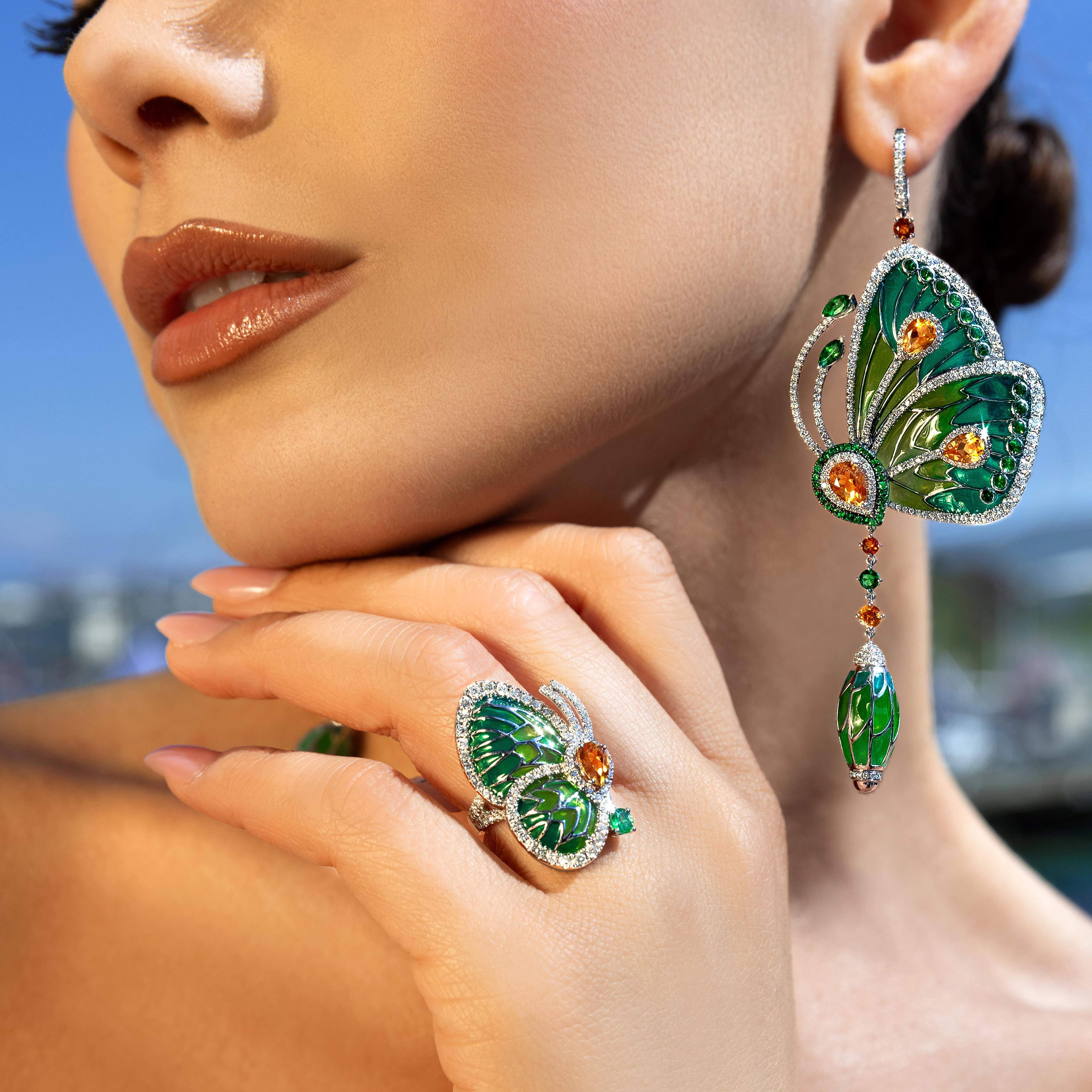 Papillon Cathedral Earrings